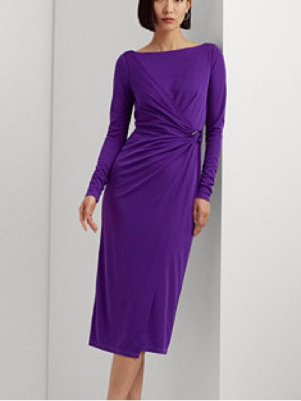 New Chaps Faux Wrap Dress